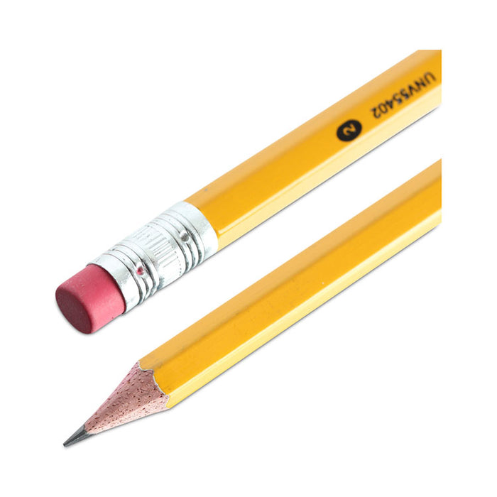 #2 Pre-Sharpened Woodcase Pencil, HB (#2), Black Lead, Yellow Barrel, 72/Pack