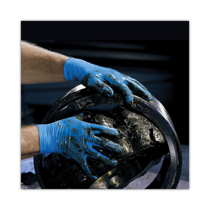 G10 2PRO Nitrile Gloves, Powder-Free, Large, 6 mil Thick, 9.5" Long, Blue, 100/Box