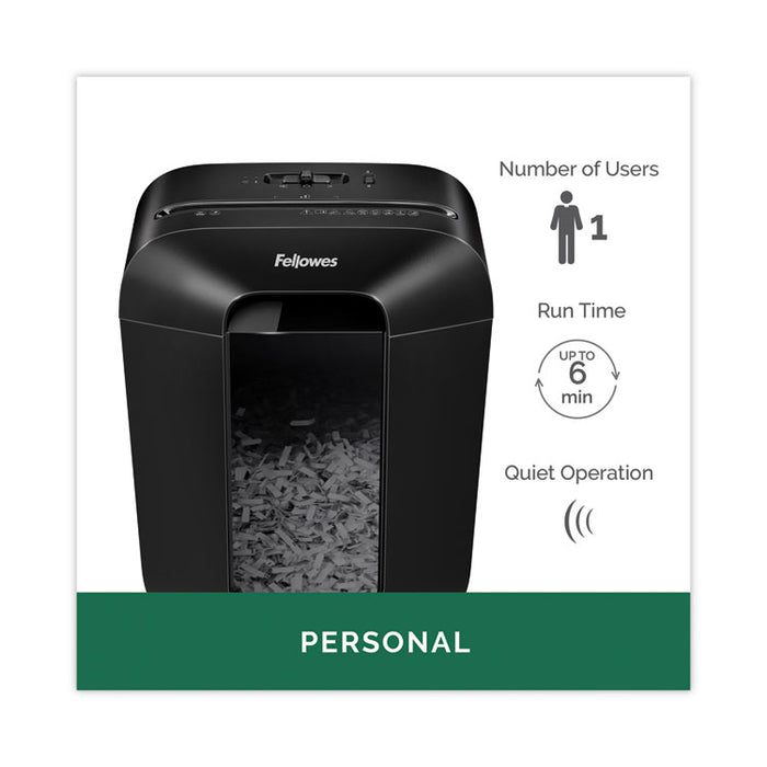 Powershred LX45 Cross-Cut Shredder, 8 Manual Sheet Capacity