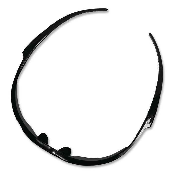 Nemesis Safety Glasses, Black Half Frame, Smoke Dual Lens