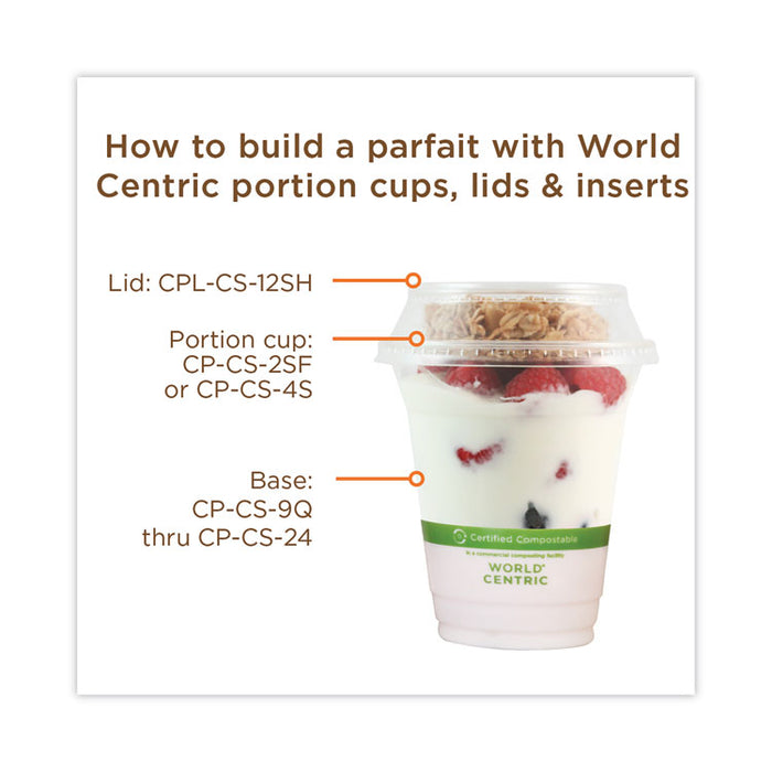 PLA Clear Cold Cups, 20 oz, Plastic, Clear, 1,000/Carton
