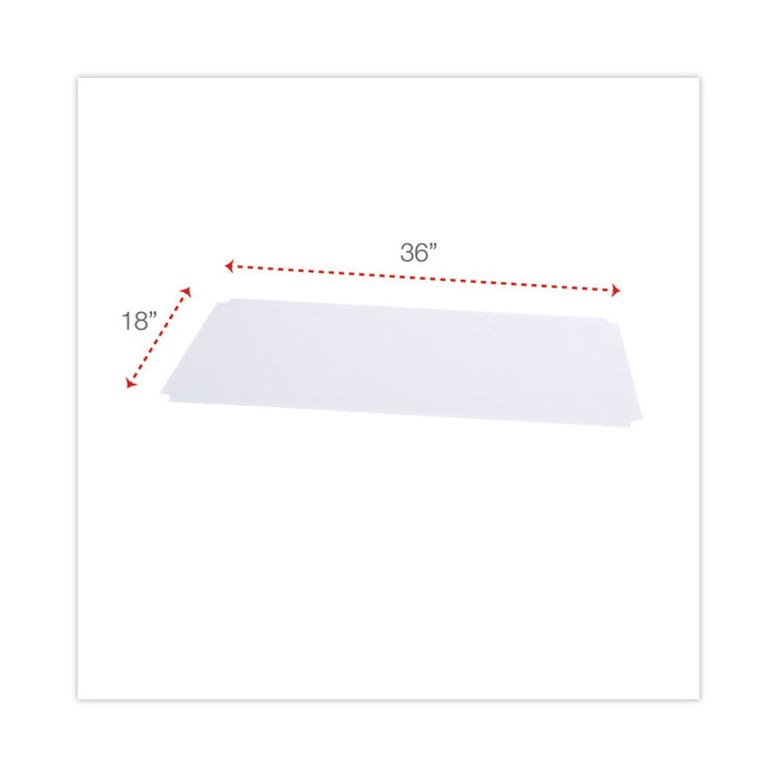 Shelf Liners For Wire Shelving, Clear Plastic, 36w x 18d, 4/Pack