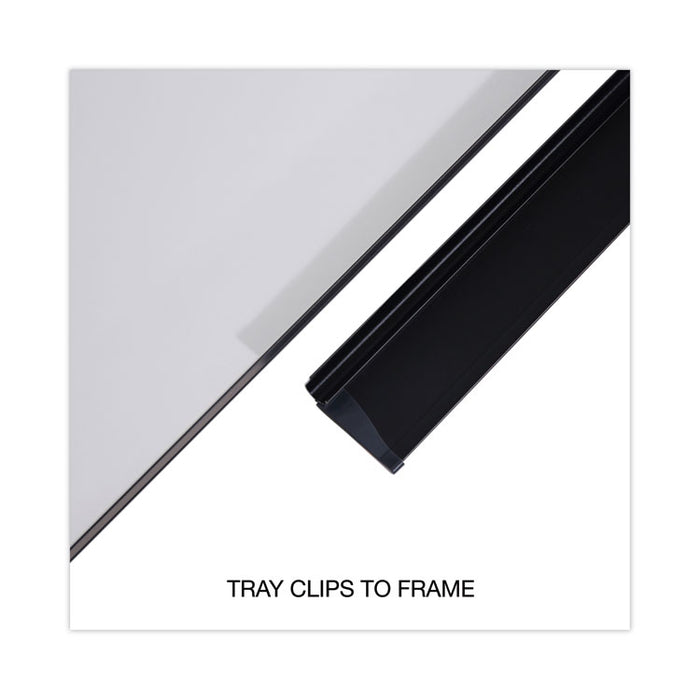 Design Series Deluxe Dry Erase Board, 48" x 36", White Surface, Black Anodized Aluminum Frame