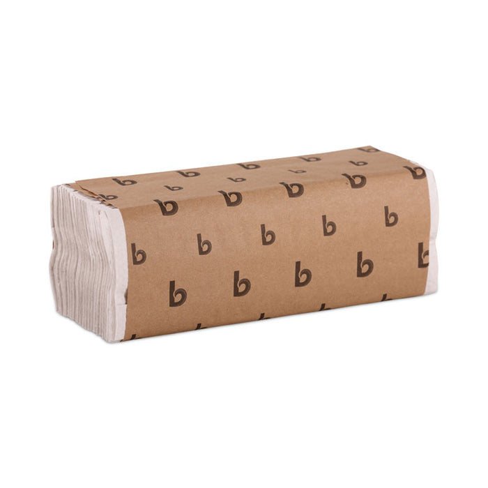 C-Fold Paper Towels, 1-Ply, 11.44 x 10, Bleached White, 198 Sheets/Pack, 12 Packs/Carton