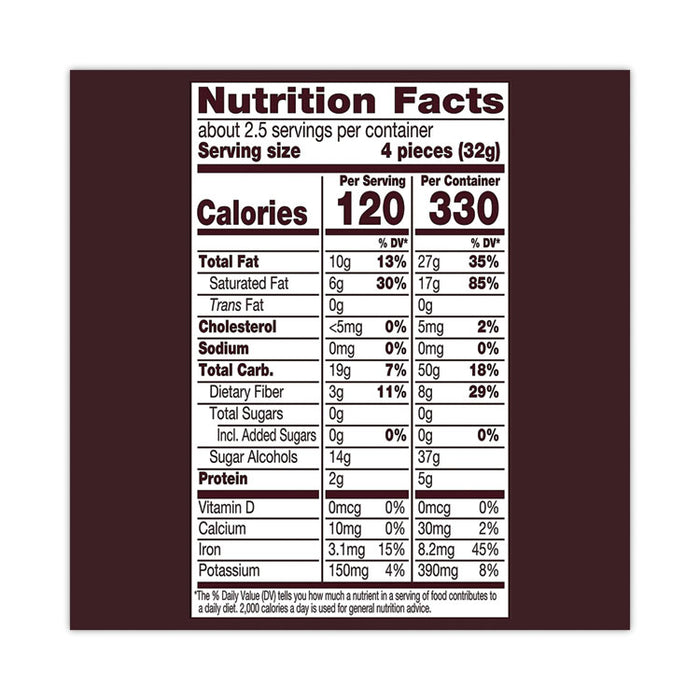 Miniatures Special Dark Sugar-Free Chocolate, 3 oz Bag, 12 Bags/Carton