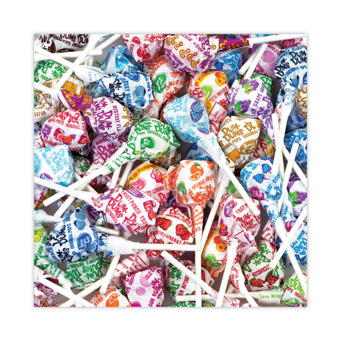 Dum-Dum-Pops, Assorted Flavors, Individually Wrapped, Bulk 30 lb Carton