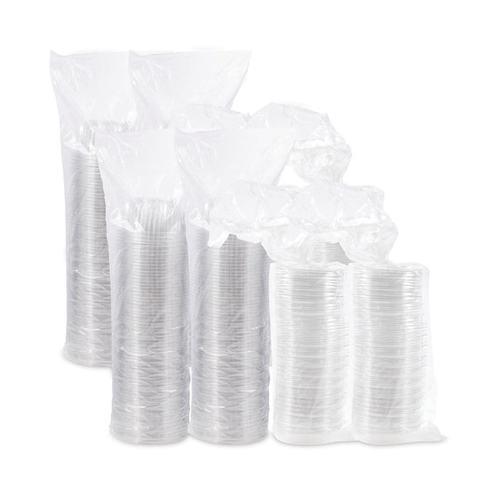 PresentaBowls Bowl/Lid Combo-Paks, 16 oz, 5.38" Diameter x 2.6" h, Clear, Plastic, 63/Pack, 4 Pack/Carton
