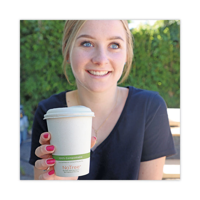 NoTree Paper Hot Cups, 8 oz, Natural, 1,000/Carton