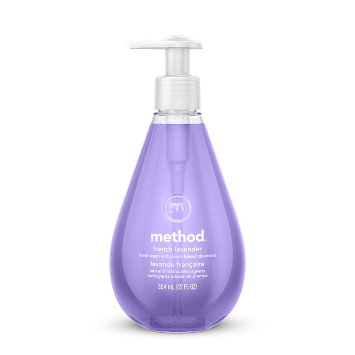 Gel Hand Wash, French Lavender Scent, 12 oz, 6/Carton