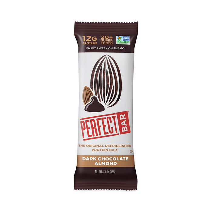 Refrigerated Protein Bar, Dark Chocolate Almond, 2.2 oz Bar, 16/Carton