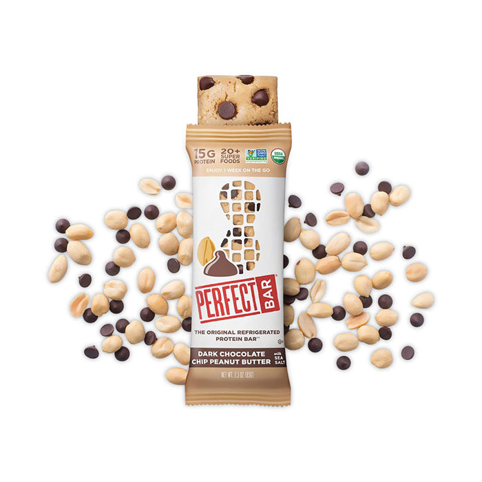 Refrigerated Protein Bar, Dark Chocolate Peanut Butter with Sea Salt, 2.3 oz Bar, 16/Carton
