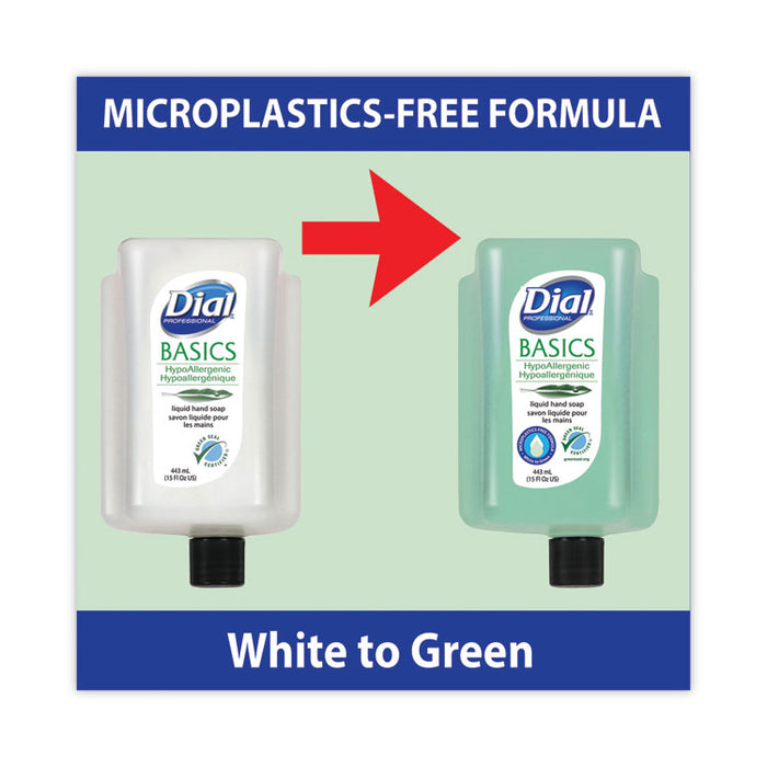 Basics MP Free Liquid Hand Soap Refill for Versa Dispenser, Unscented, 15 oz, 6/Carton