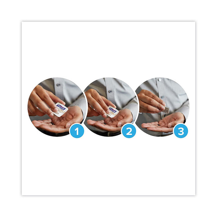 Advanced Hand Sanitizer Single Use, Gel, 1.2 mL Packet, Fragrance-Free, 125/Box, 12 Box/Carton