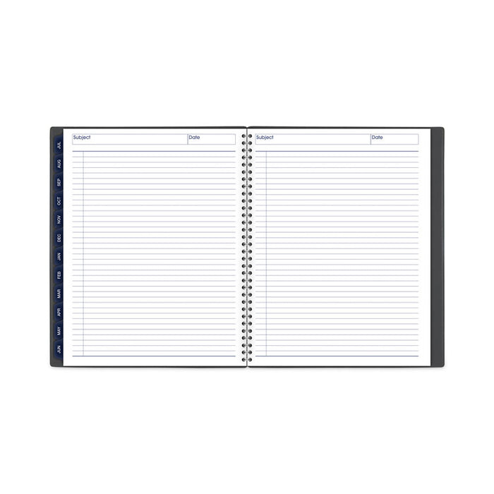 DayMinder Academic Monthly Desktop Planner, Twin-Wire Binding, 11 x 8.5, Charcoal Cover, 12-Month (July to June): 2025-2026