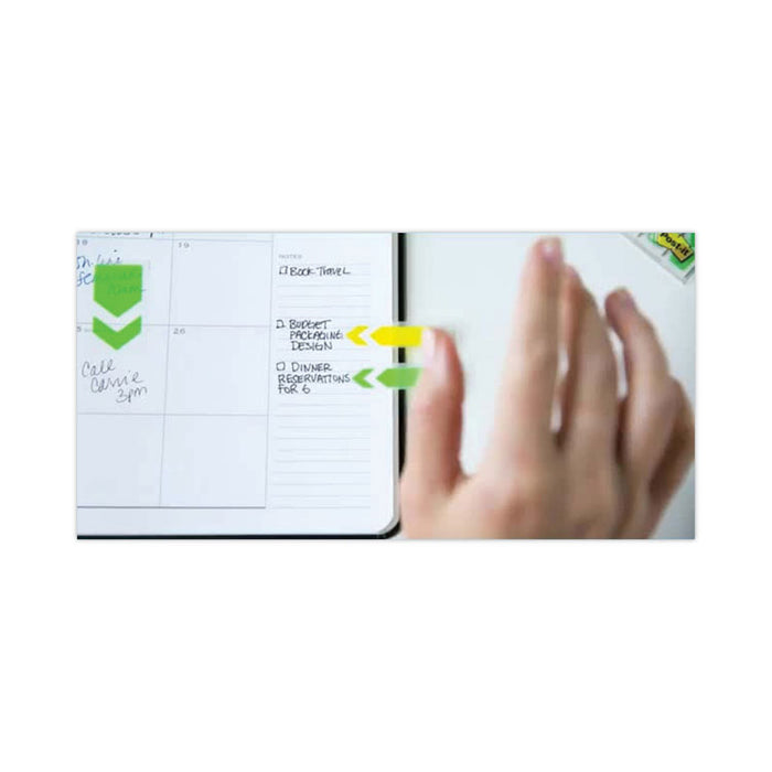 Page Flags in Desk Grip Dispenser, 1 x 1.75, Blue, 200/Dispenser