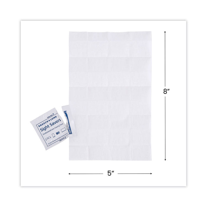 Sight Savers Premoistened Lens Cleaning Tissues, 8" x 5", 100/Box