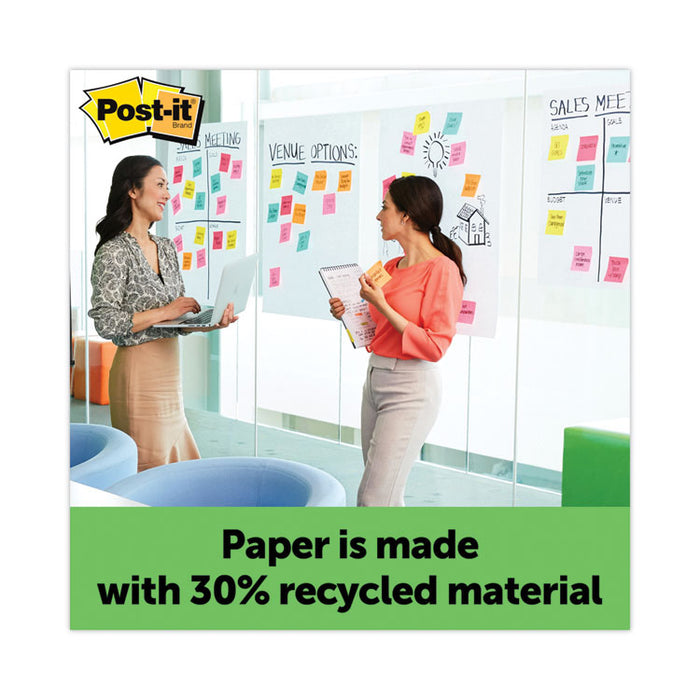 Self-Stick Wall Pad, Unruled, (20) White 20 x 23 Sheets, 4/Carton