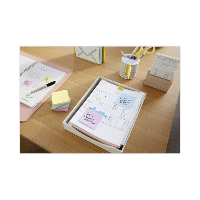 Original Recycled Note Pads, 3" x 3", Sweet Sprinkles Collection Colors, 100 Sheets/Pad, 12 Pads/Pack