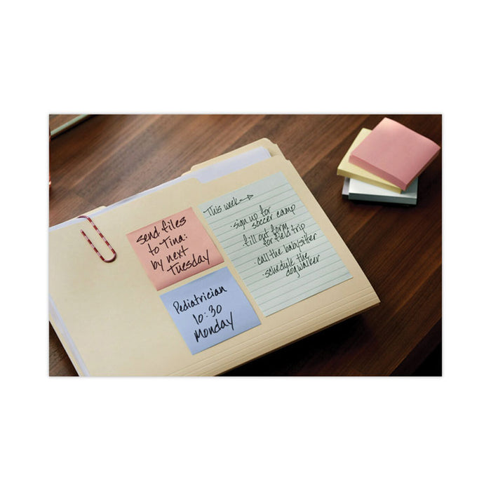 Original Pads in Beachside Cafe Collection Colors, Note Ruled, 4" x 6", 100 Sheets/Pad, 5 Pads/Pack