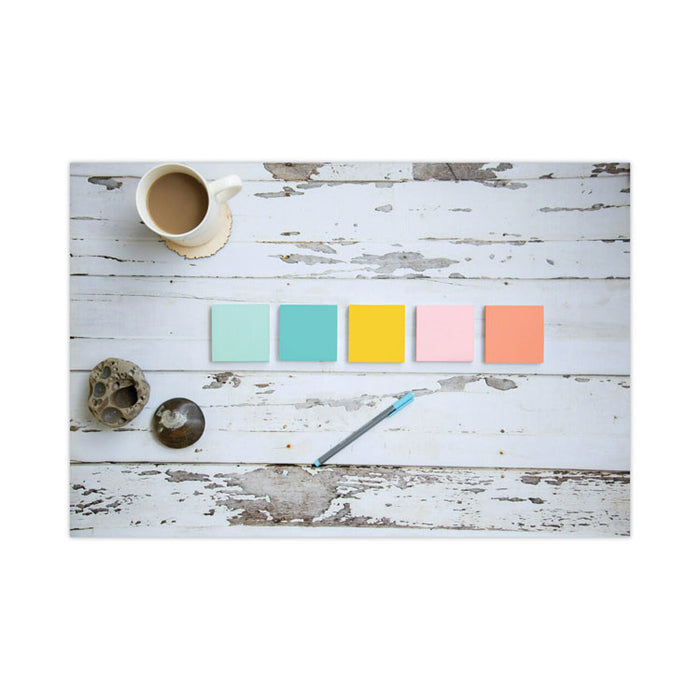 Original Pads in Beachside Cafe Collection Colors, Note Ruled, 4" x 6", 100 Sheets/Pad, 5 Pads/Pack