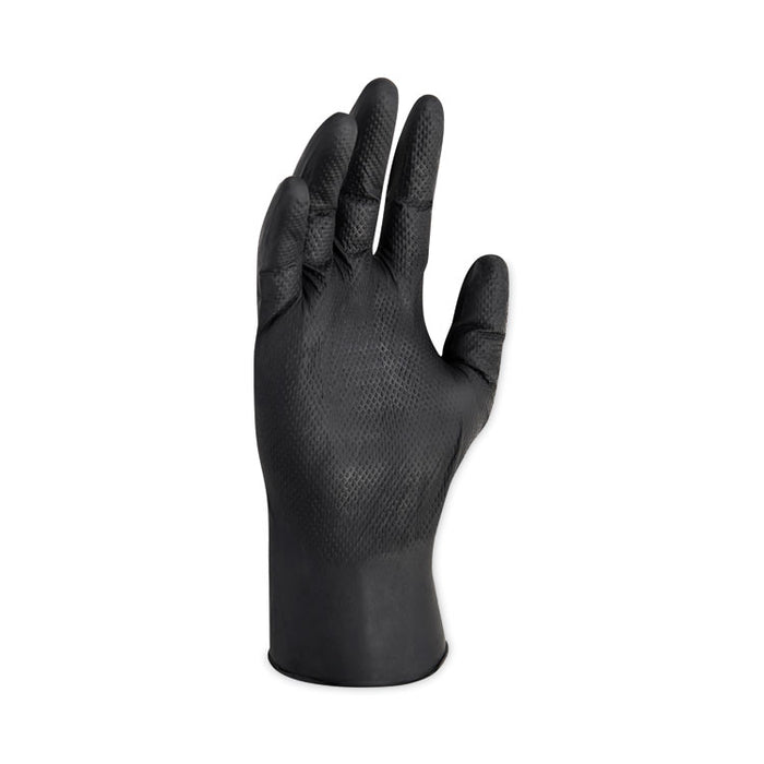 G10 Kraken Grip Nitrile Gloves, Powder-Free, X-Large, 6 mil Thick, 9.5" Long, Black, 90/Box, 10 Boxes/Carton