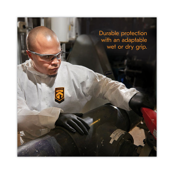 G10 Kraken Grip Nitrile Gloves, Powder-Free, X-Large, 6 mil Thick, 9.5" Long, Black, 90/Box, 10 Boxes/Carton