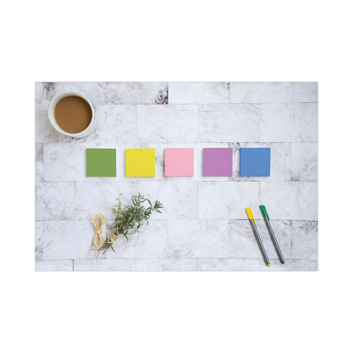 Original Pads in Floral Fantasy Collection Colors, 3" x 3", Cabinet Pack, 100 Sheets/Pad, 18 Pads/Pack