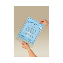 Load image into Gallery viewer, Display Pocket, Removable Interlocking Fasteners, Plastic, 8.5 x 11, Clear
