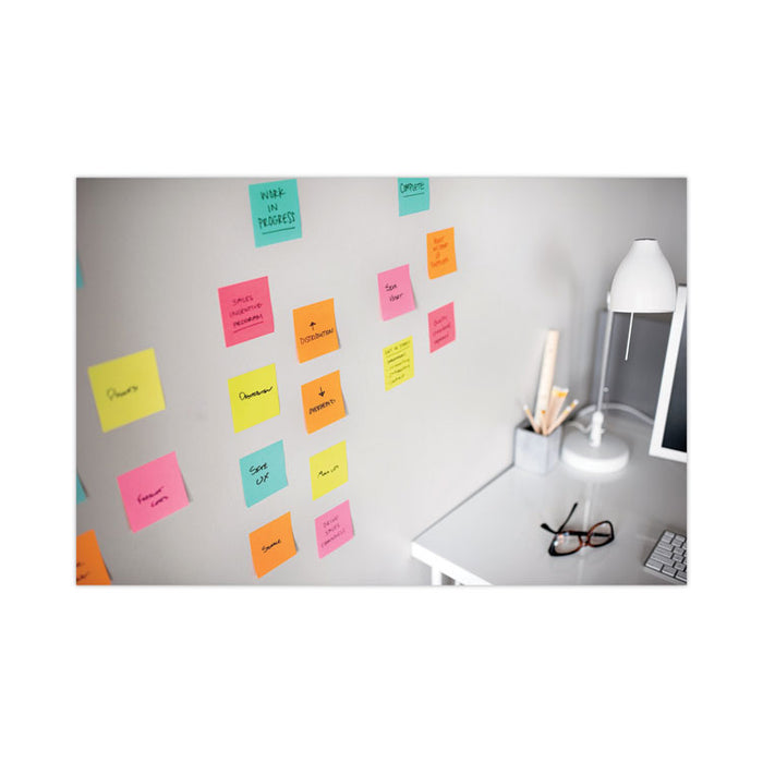 Pop-up 3 x 3 Note Refill Cabinet Pack, 3" x 3", Supernova Neons Collection Colors, 100 Sheets/Pad, 18 Pads/Pack