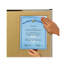 Load image into Gallery viewer, Display Pocket, Removable Interlocking Fasteners, Plastic, 8.5 x 11, Clear
