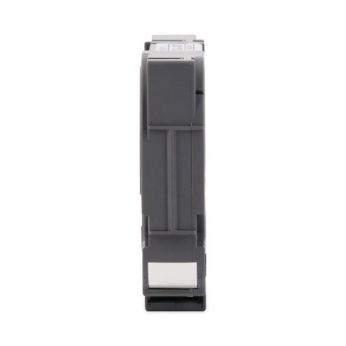 TZe Extra-Strength Adhesive Laminated Labeling Tape, 0.47" x 26.2 ft, Black on Clear