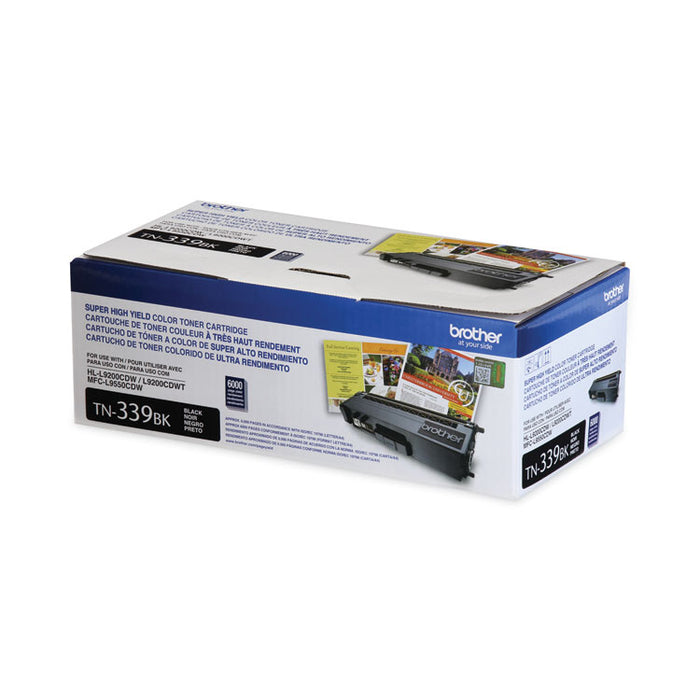 TN339BK Super High-Yield Toner, 6,000 Page-Yield, Black