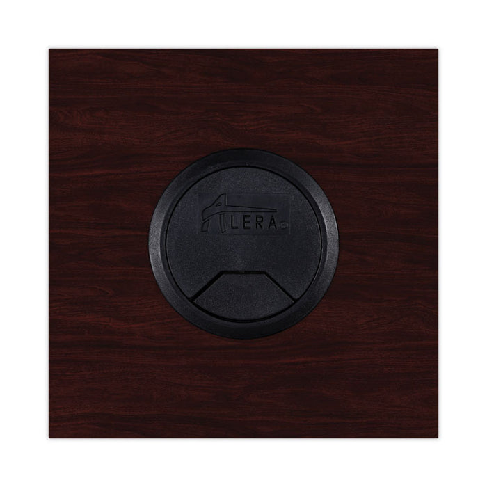 Alera Valencia Series Reversible Return/Bridge Shell, 35w x 23.63d x 29.5h, Mahogany
