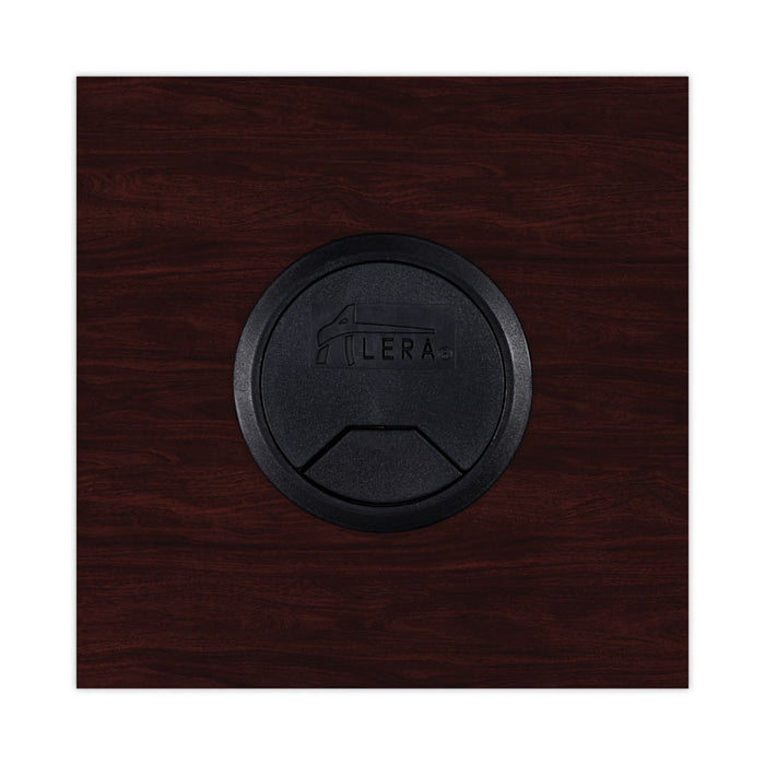 Alera Valencia Series Reversible Return/Bridge Shell, 42w x 23.63d x 29.5h. Mahogany