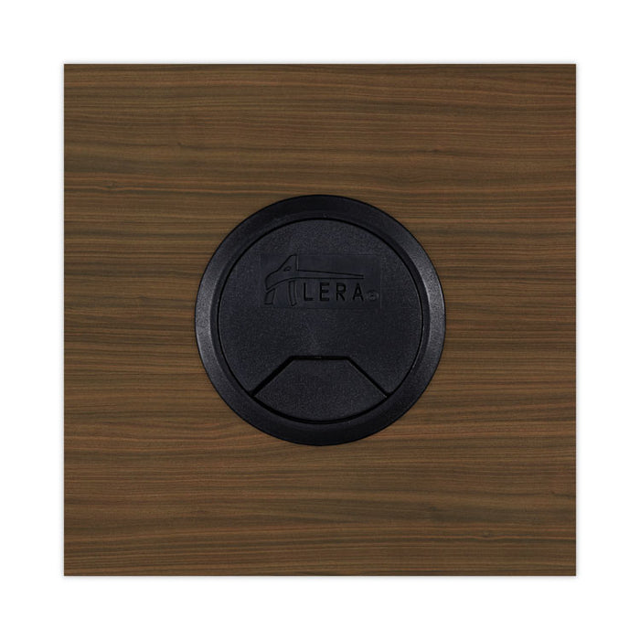 Alera Valencia Series Reversible Return/Bridge Shell, 42w x 23.63d x 29.5h, Modern Walnut