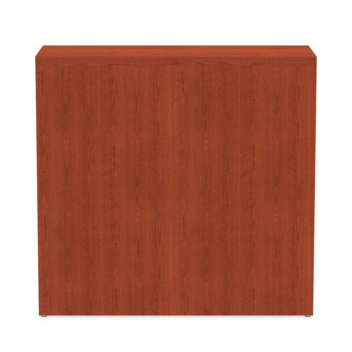 Alera Valencia Series Bookcase, Two-Shelf, 31.75w x 14d x 29.5h, Med Cherry