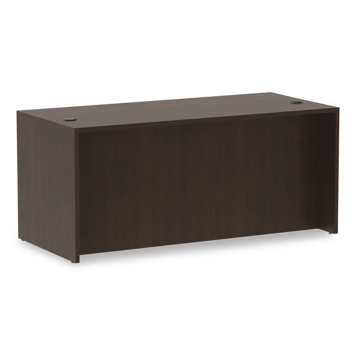 Alera Valencia Series Straight Front Desk Shell, 65" x 29.5" x 29.63", Espresso