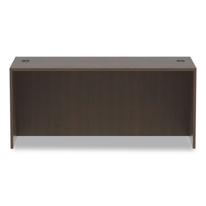 Alera Valencia Series Straight Front Desk Shell, 65" x 29.5" x 29.63", Espresso