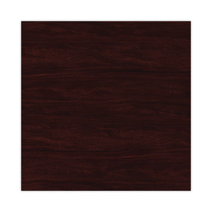 Alera Valencia Series Hutch with Doors, 4 Compartments, 70.63w x 15d x 35.38h, Mahogany