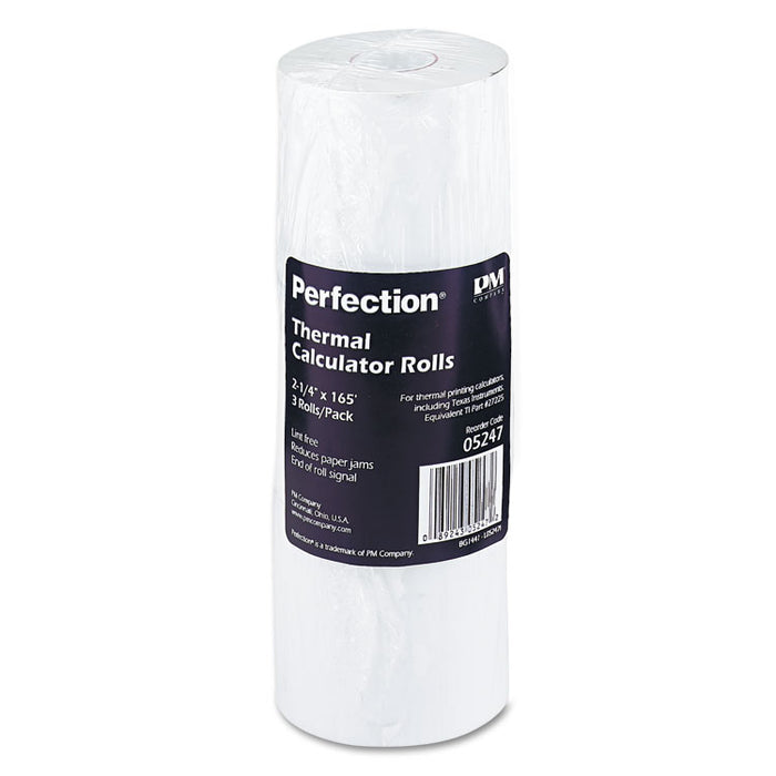 Direct Thermal Printing Thermal Paper Rolls, 2.25" x 165 ft, White, 3/Pack