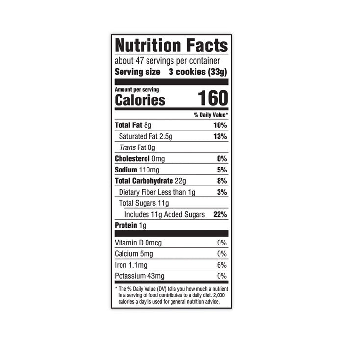 Chips Ahoy Chocolate Chip Cookies, 3 Resealable Bags, 3 lb 6.6 oz Box