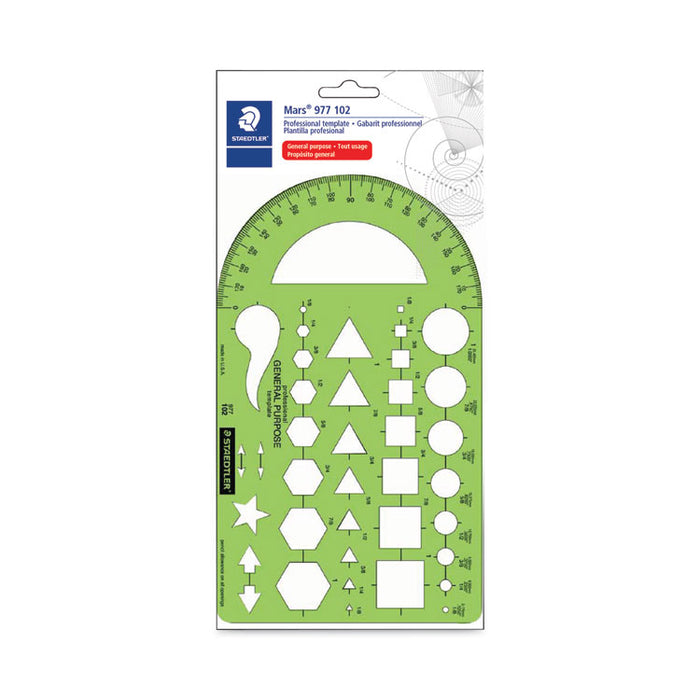 Templates, 40 Geometric Shapes, 5.5 x 9.5, Green