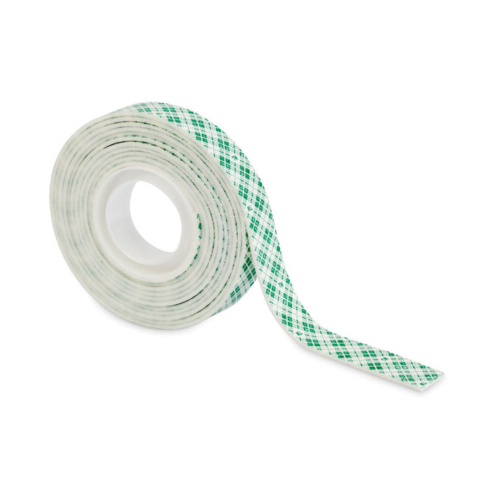 Permanent High-Density Foam Mounting Tape, Double-Sided, Holds Up to 15 lb, 0.5" x 80", White