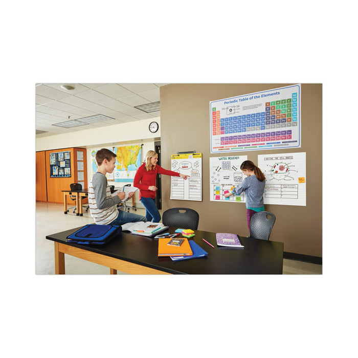 Vertical-Orientation Self-Stick Easel Pads, Presentation Format (1.5" Rule), (30) White 25 x 30 Sheets, 2/Carton