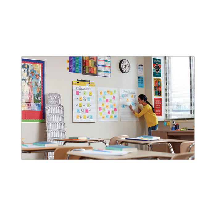Vertical-Orientation Self-Stick Easel Pads, Presentation Format (1.5" Rule), (30) White 25 x 30 Sheets, 2/Carton