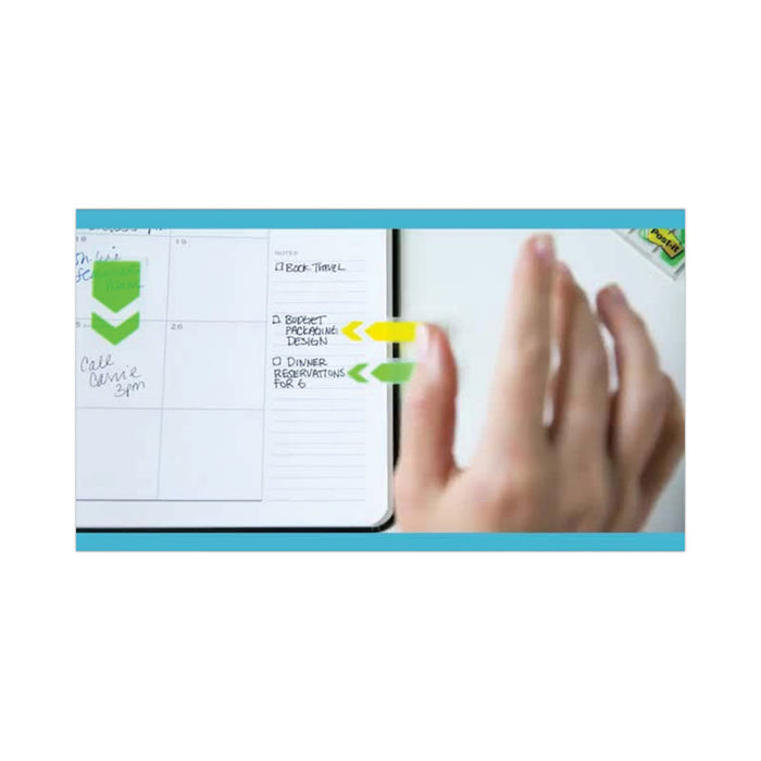 Standard Page Flags in Dispenser, Bright Blue, 50 Flags/Dispenser, 2 Dispensers/Pack
