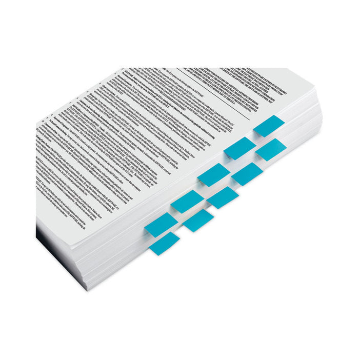 Standard Page Flags in Dispenser, Blue, 50 Flags/Dispenser, 2 Dispensers/Pack