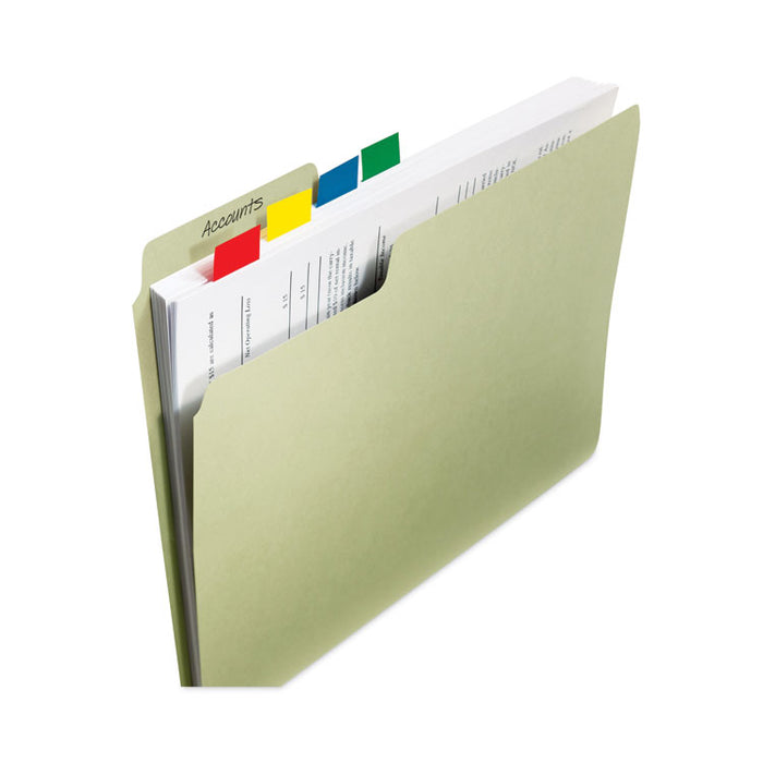 Standard Page Flags in Dispenser, Green, 50 Flags/Dispenser, 2 Dispensers/Pack