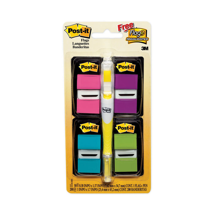 Page Flag Value Pack, Assorted Colors, 200 Flags and Highlighter with 50 Flags