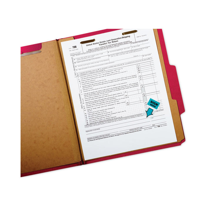 Arrow Message 1" Page Flags, 200 "Sign Here", 48 Arrow, Four Colors, 248/Pack